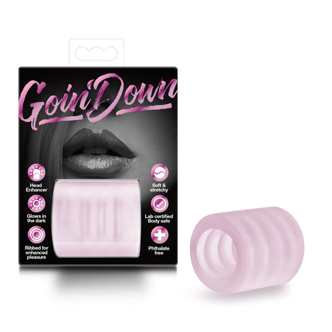 X5 Men Goin Down (Pink) – Stretchy Ribbed Mini Stroker Strokers - Cup|Egg