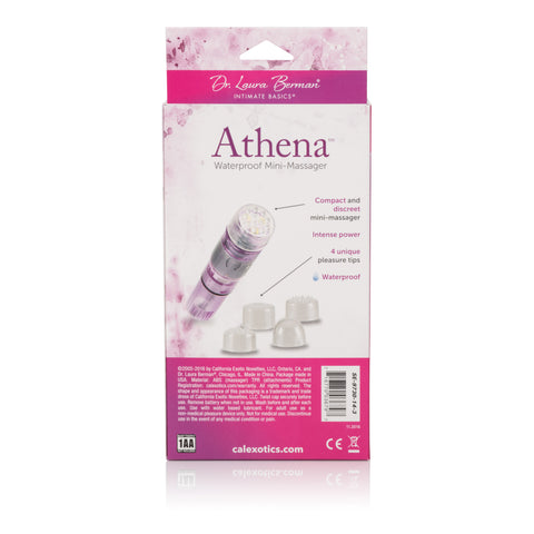 Berman Athena Waterproof Mini Massager with Four Soft Tips Electric Massager