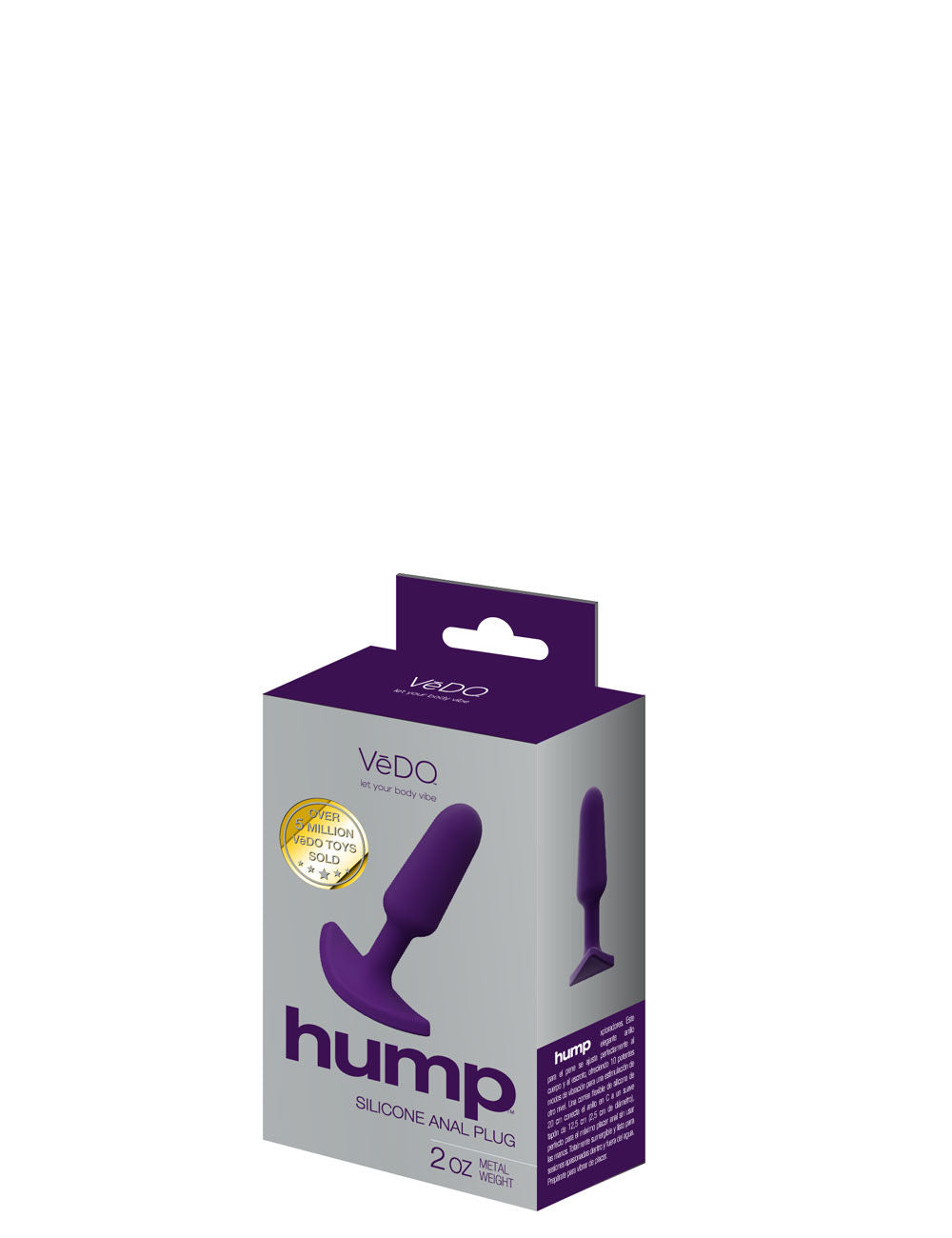 Hump (Black) – Waterproof Silicone Butt Plug Purple Butt Plugs