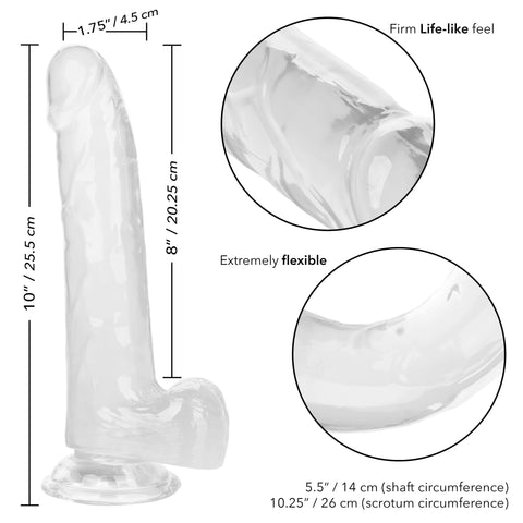 Size Queen 8 Inch Realistic Dong in Ivory for Adult Pleasure Dongs Realistic