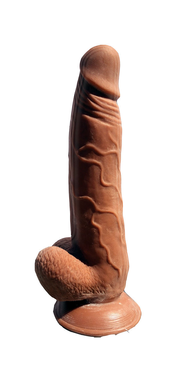 Skinsations Latin Lover Realistic 9 Inch Adult Dildo Guapo Brown Dongs Realistic