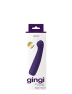 Gingi Rechargeable G Spot Vibrator – Silicone Flexible Shaft Vibrator Purple > Vibrators > G-Spot