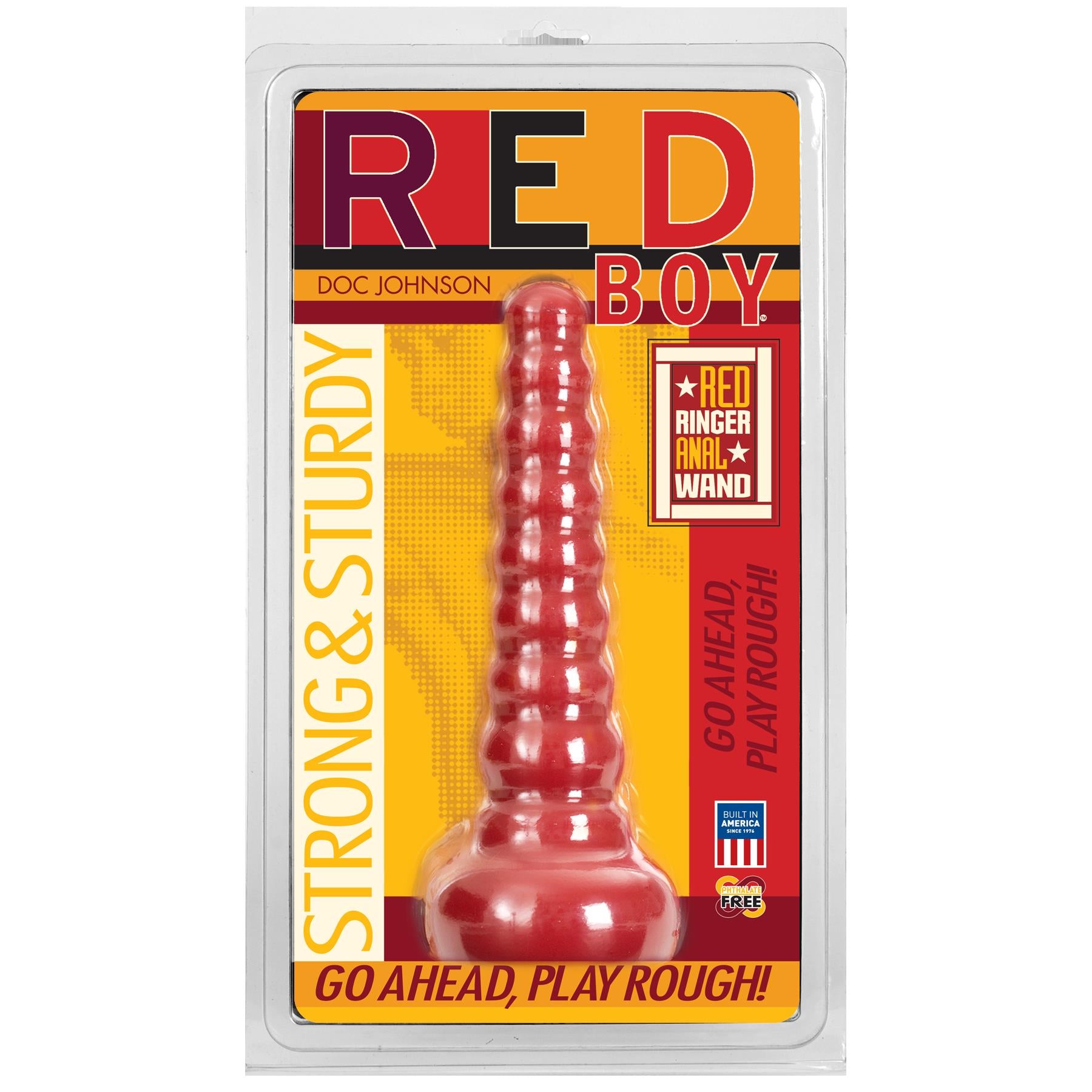 Red Boy Anal Wand Butt Plug Silicone Deep Stimulation Butt Plugs