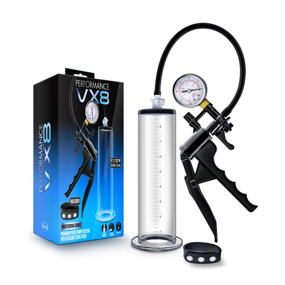 VX8 Premium Penis Pump System with Silicone Strap – Clear Penis Pump > Pumps > Penis Pumps Performance