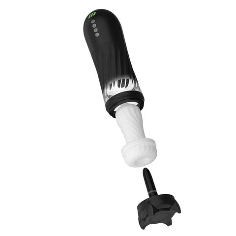 Quantumx Triple Action Automatic Stroker (Black) – Rechargeable Stroker Strokers - Auto