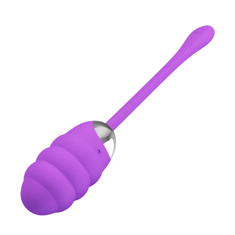 Pretty Love Franklin Rechargeable Egg Vibrator in Purple Silicone BULLETS