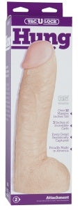 Vac-U-Lock Attachment Hung White 12.5 Inch > Dildos > Oversized Toys Main image