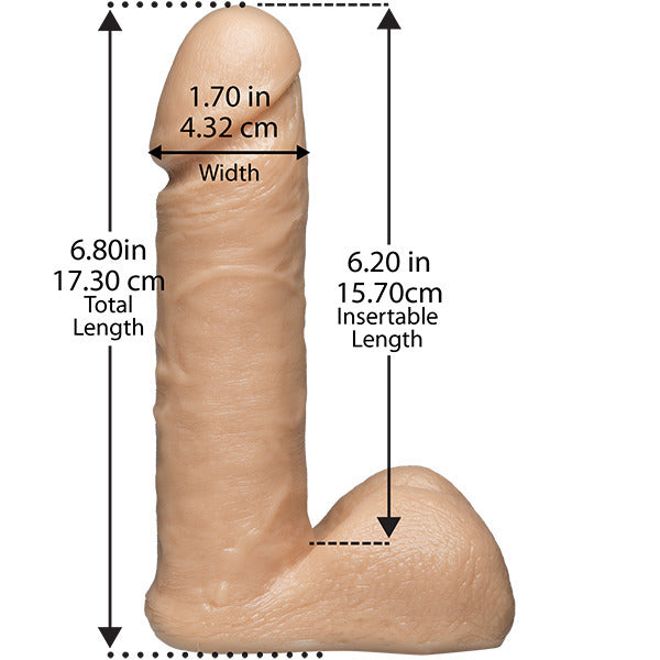 Vaculock 6 Inch Realistic Dildo Attachment Lifelike Dongs Realistic