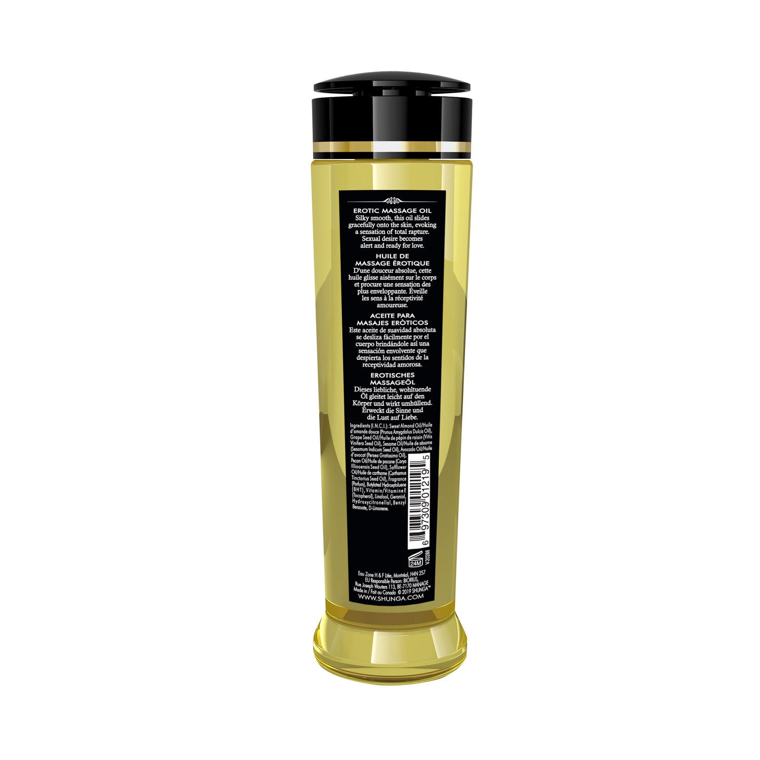 Shunga Seduction Massage Oil 8 Fl Oz Natural Erotic Massage Massage Oil