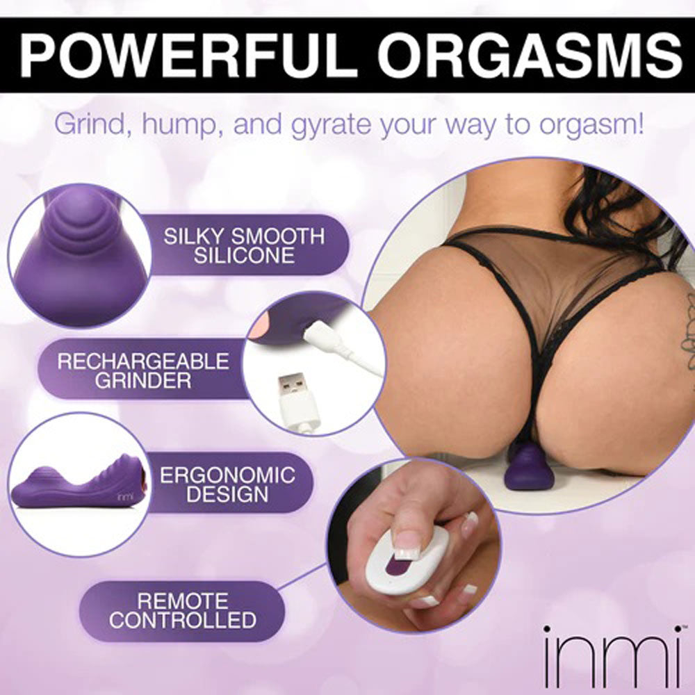Purple Silicone Vibrating Grinder with Remote Control for Adults Vibrating Pads