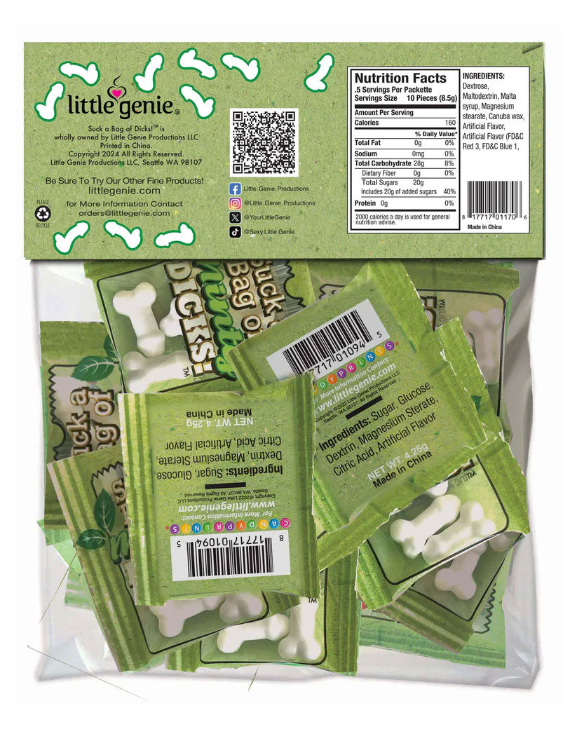 Suck A Bag Of Minty Dicks – Fruit Flavored Candy Edibles > Novelties > Candy & Edible Items