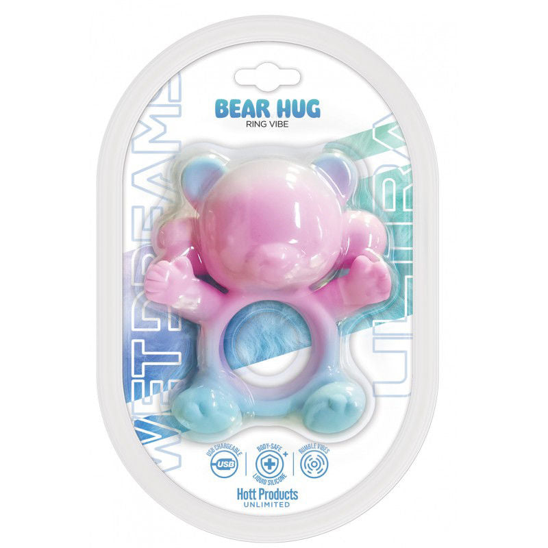 Bear Hug Ultra Vibrating Cock Ring with 20 Frequencies USB Charge Multi Cock Rings Vibrating