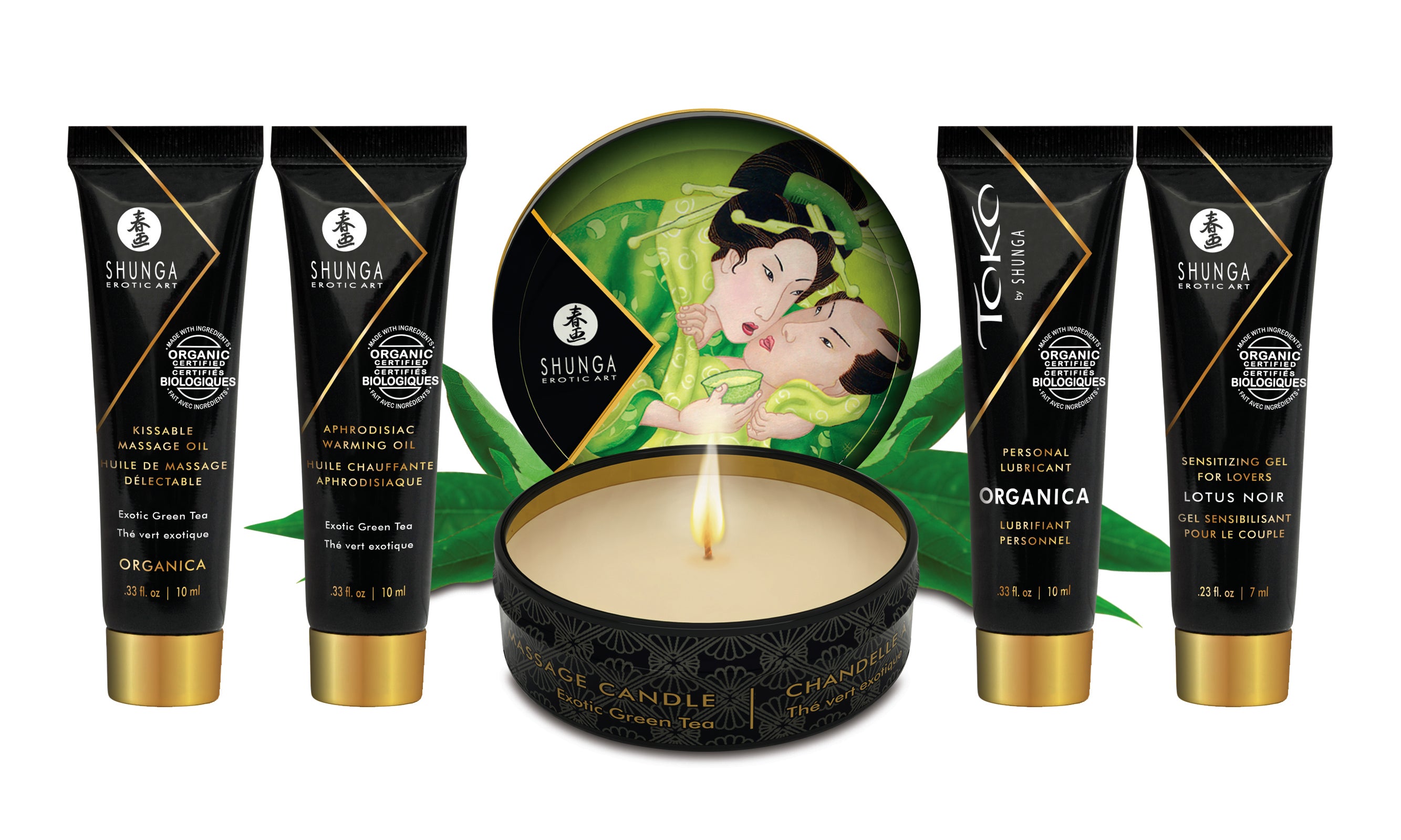 Geisha's Secrets Organica Massage Gift Set with Green Tea Massage Gift Set