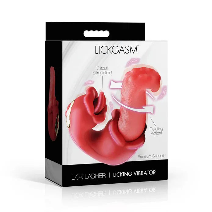 Lickgasm Lick Lasher – Dual Action Textured Tongue Licking Vibrator