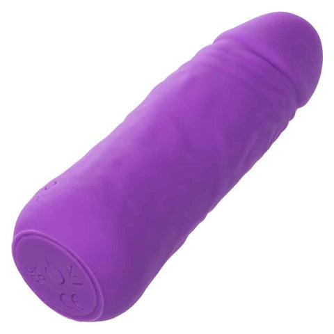 Mini Vibrating Studs 4.25 Inch 10.75 cm Liquid Silicone Vibrator Purple BULLETS