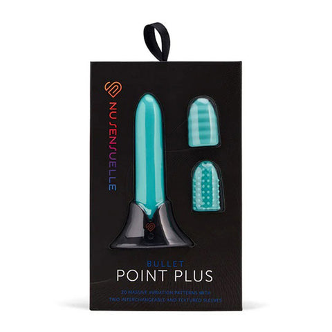 Nu Sensuelle Point Plus Bullet Vibrator With Textured Sleeves BULLETS