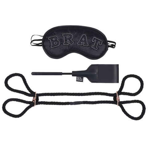 Sex and Mischief Knotty Brat Kit for Playful Exploration and Adventure Black > Bondage Gear > Restraints