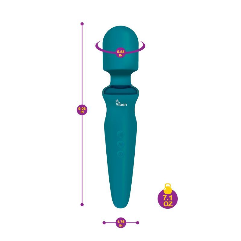 Viben Fierce Rechargeable Wand Massager Ocean Electric Massager