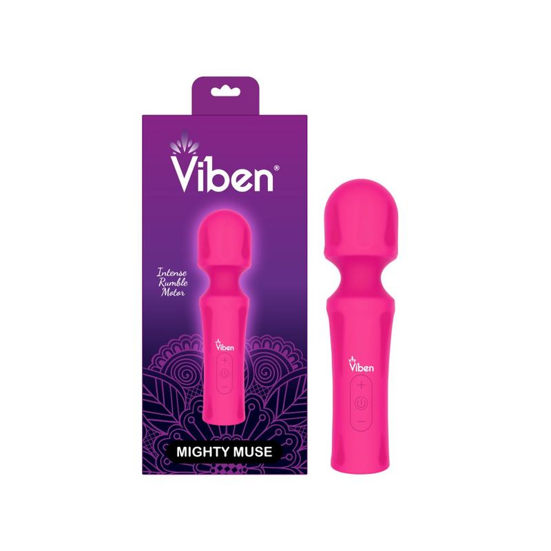 Viben Mighty Muse Massager (Hot Pink) – Ergonomic Massager > Sex Toys > Mini Massagers