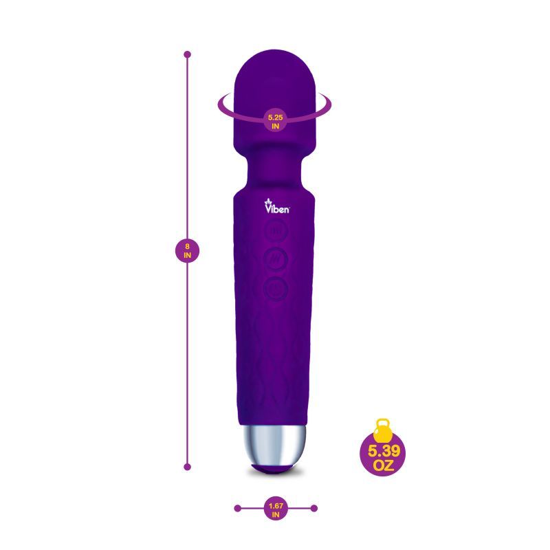 Viben Tempest Travel Wand Massager in Violet > Sex Toys > Mini Massagers