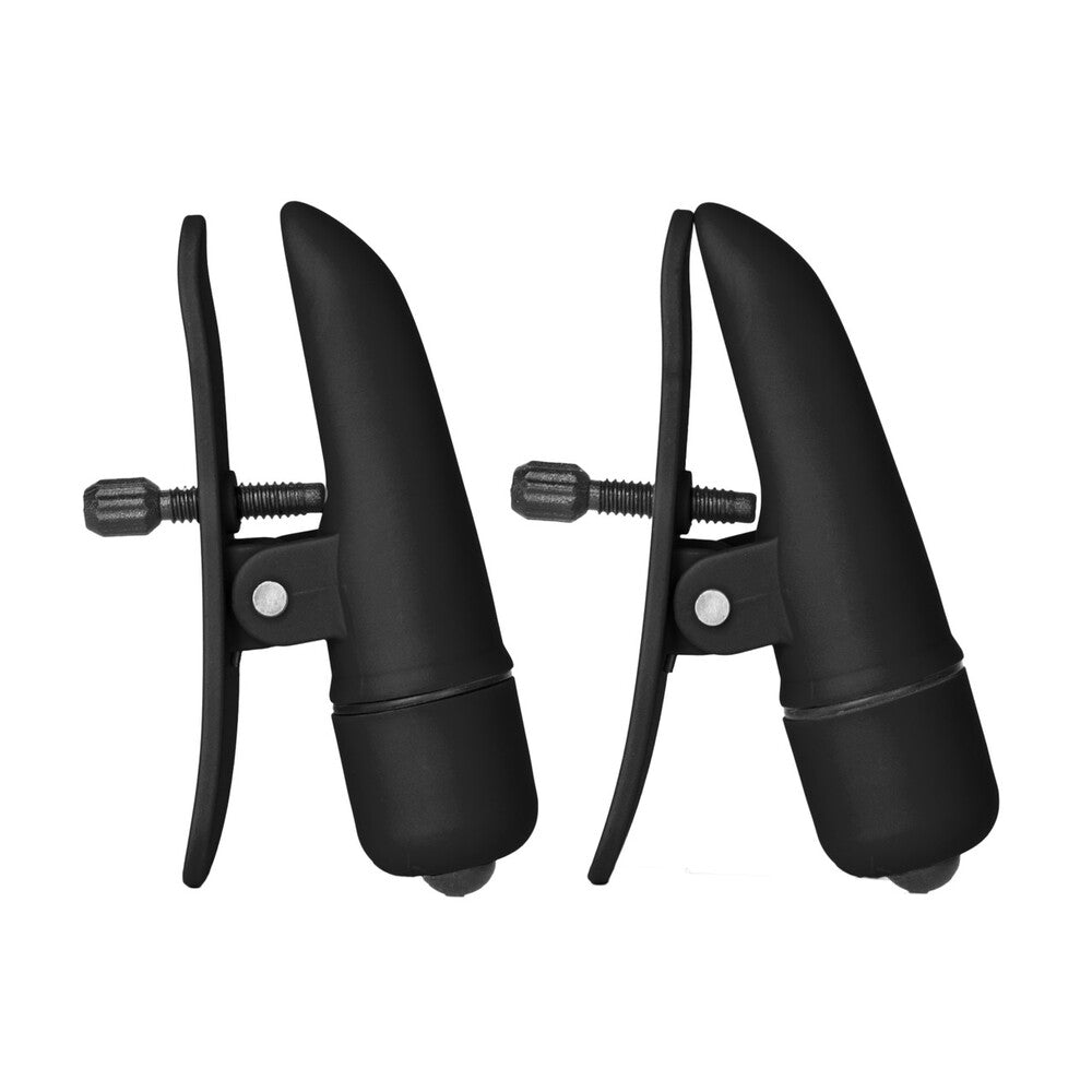 Vibrating Black Nipplettes Nipple Clamps For Pleasure Nipple Clamps