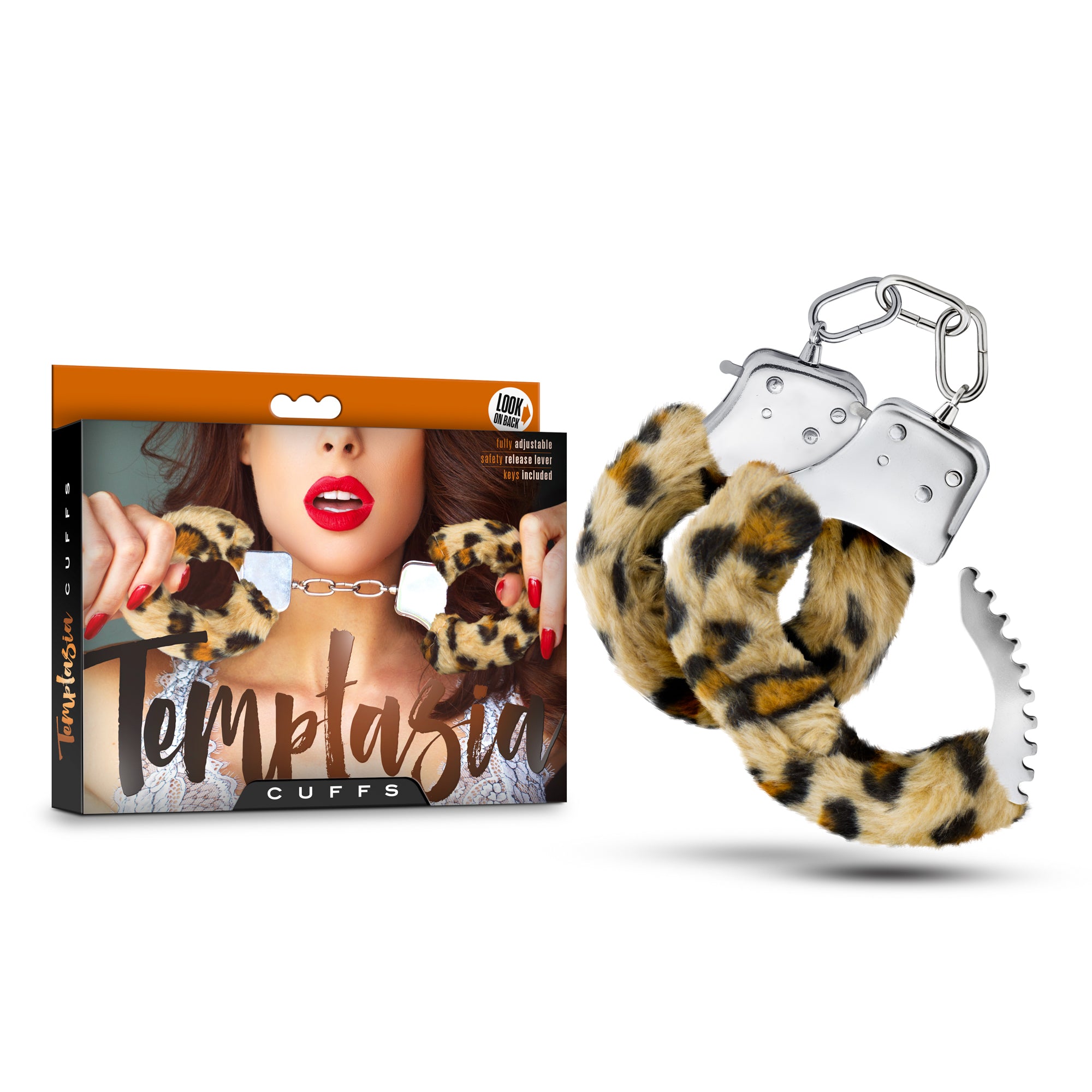 Temptasia Adjustable Leopard Print Cuffs for Adult Bondage Fun > Bondage Gear > Handcuffs