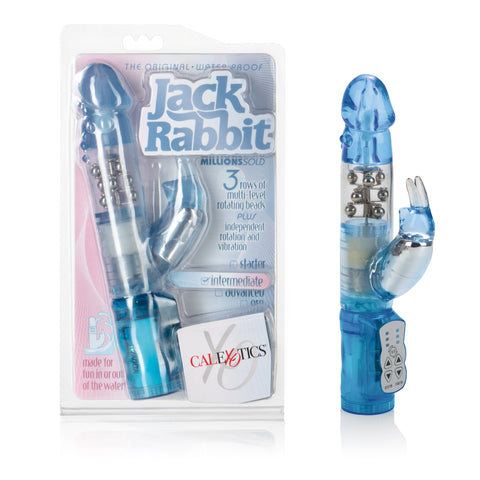 Waterproof Jack Rabbit Floating Beads - Blue Blue VIBRATORS-RABBIT