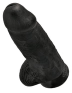 King Cock Chubby 9 Inch Dildo with Balls Black > Dildos > Large Dildos