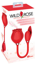 Wild Rose Suction & Bullet – Air Pulse and Bullet Stimulator Red > Sex Toys For Ladies > Rose Stimulators