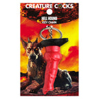 Creature Cocks Hell-Hound Keychain Novelty Fantasy Dildo Keyring Red > Novelties > Gag Gifts