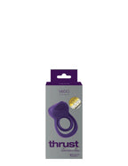 Thrust Rechargeable Dual C-Ring – Silicone Vibrating C-Ring Purple > Cock Ring > Vibrating