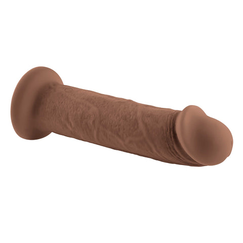 7 Inch Girthy Suction Cup Vibrating Dong with 10 Speeds Dongs Realistic