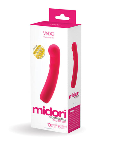 Midori Rechargeable G-Spot Vibrator with 10 Modes in Black Vibrators