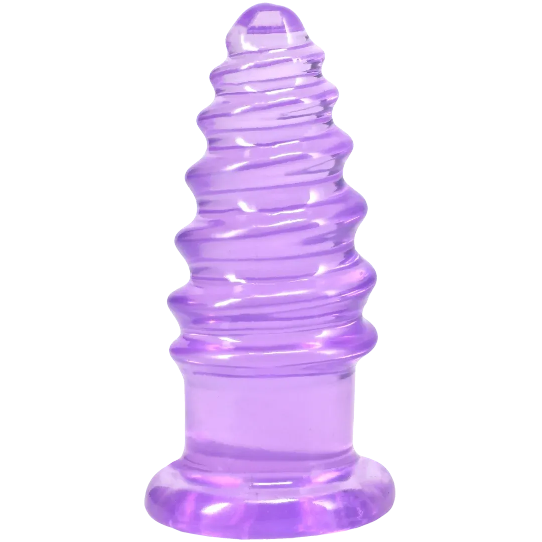 Doc Johnson Crystal Jellies Anal Twist – Phthalate-Free 5 Inch Butt Plug > Anal Range > Butt Plugs