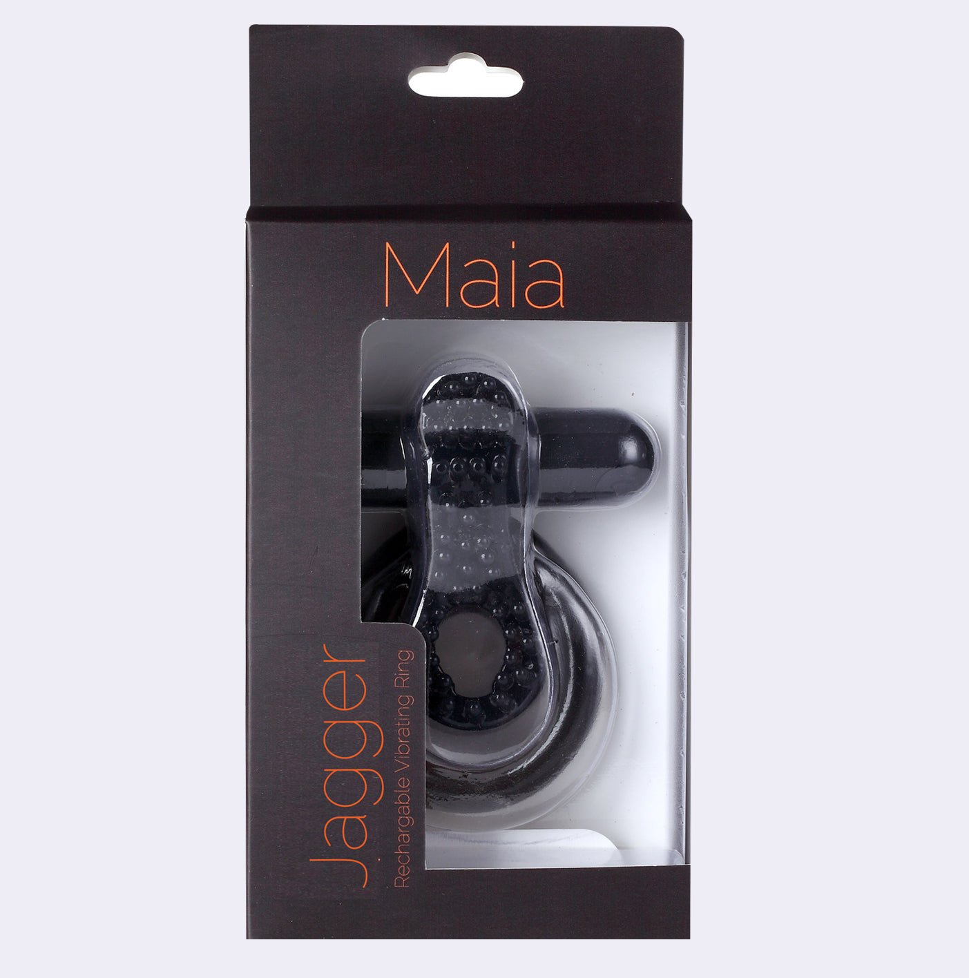 Maia Jagger USB Rechargeable Vibrating Cock and Ball Ring Black Cock Rings Vibrating