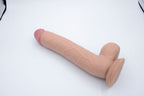 Get Lucky 11 Inch Realistic Tan Dildo with Bendable Skin > Dildos > Large Dildos