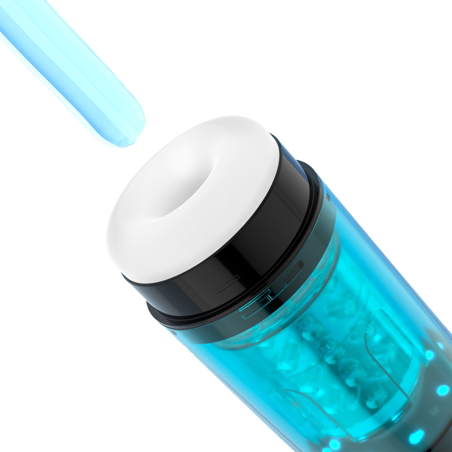 Adrian Water Spa Rotating Male Masturbator Blue Sleeve Toy Strokers - Auto