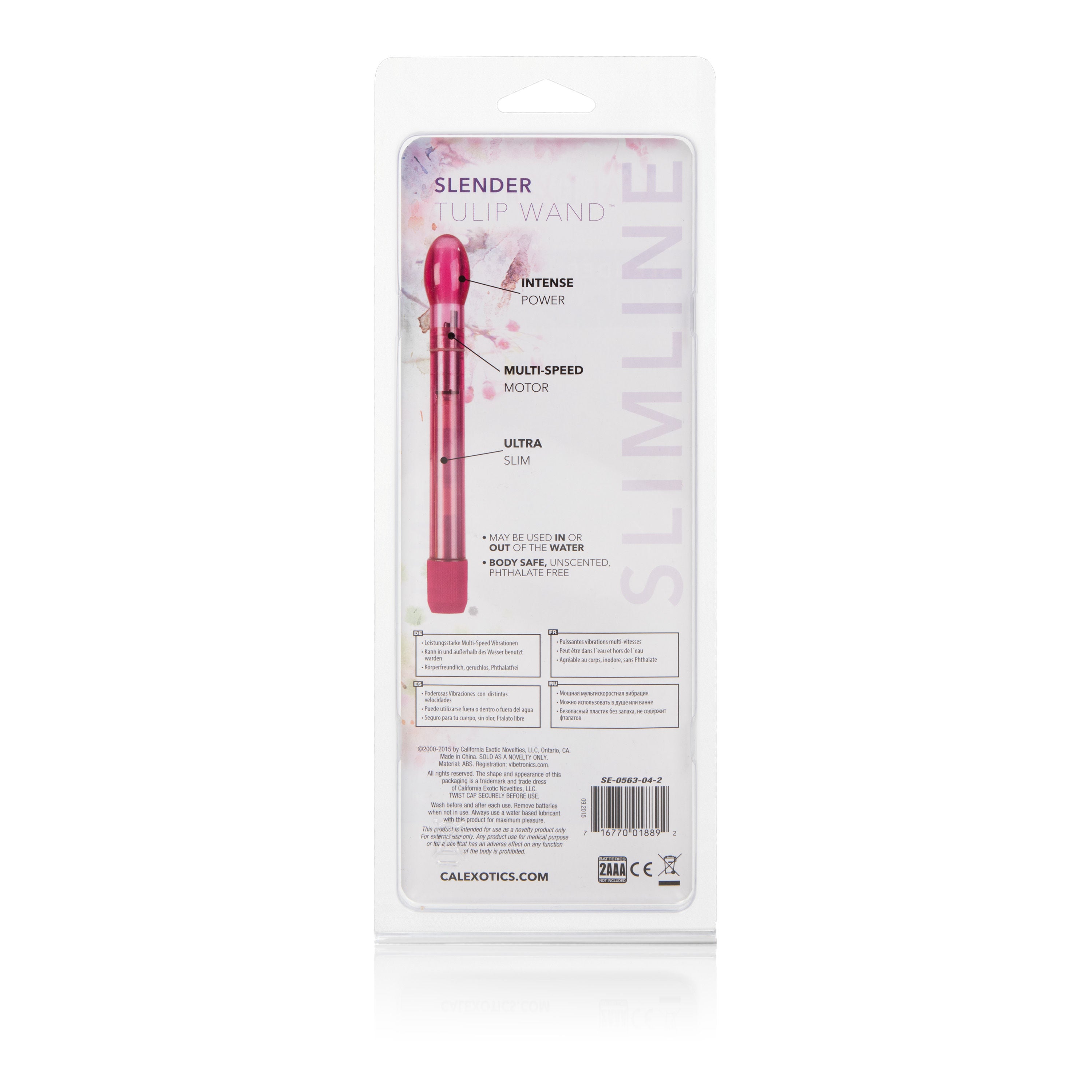 Slender Tulip Wand Vibrator Ultra-Thin G-Spot Massager Toy STIMULATORS