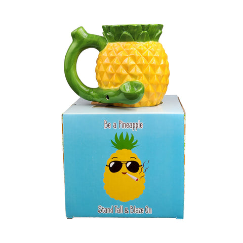 Ceramic Pineapple Mug Tropical Drinkware for Adult Parties Gag Gifts & Novelties