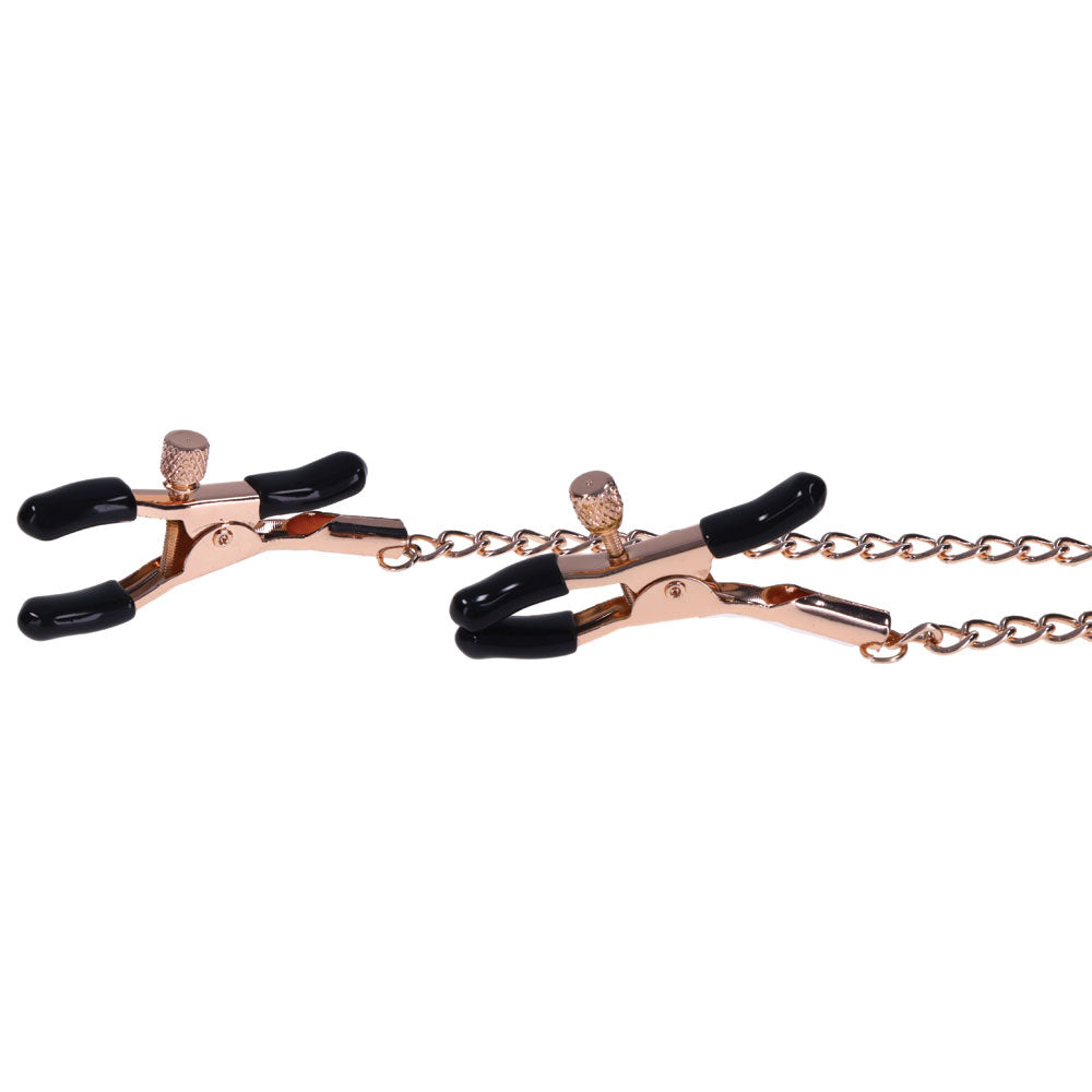 Sex & Mischief Brat Charmed Nipple Clamps 45 cm Chain Pink Nipple Stimulators