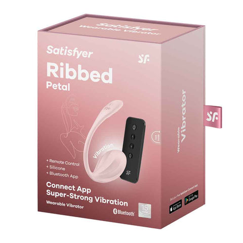 Satisfyer Ribbed Petal Connect – Portable Silicone Vibrator