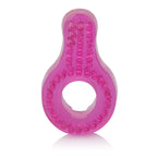 Super Stretch Pink Enhancer Ring With Tickler > Cock Ring > Single