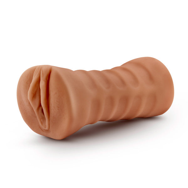 M for Men Julieta Mocha Vibrating Realistic Male Stroker Toy > Sex Toys For Men > Masturbators > Vibrating