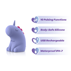 Dreamii Pulse Pulsing Unicorn Clitoral Stimulator in Purple > Sex Toys For Ladies > Clitoral Vibrators and Stimulators