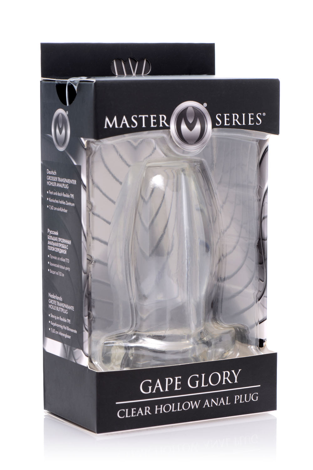 Master Series Peephole Hollow Anal Plug Clear Butt Plugs - Hollow