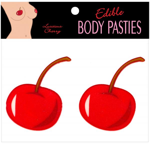 Edible Cherry Pasties Sensual Erotic Nipple Treats Red > Clothes > Pasties