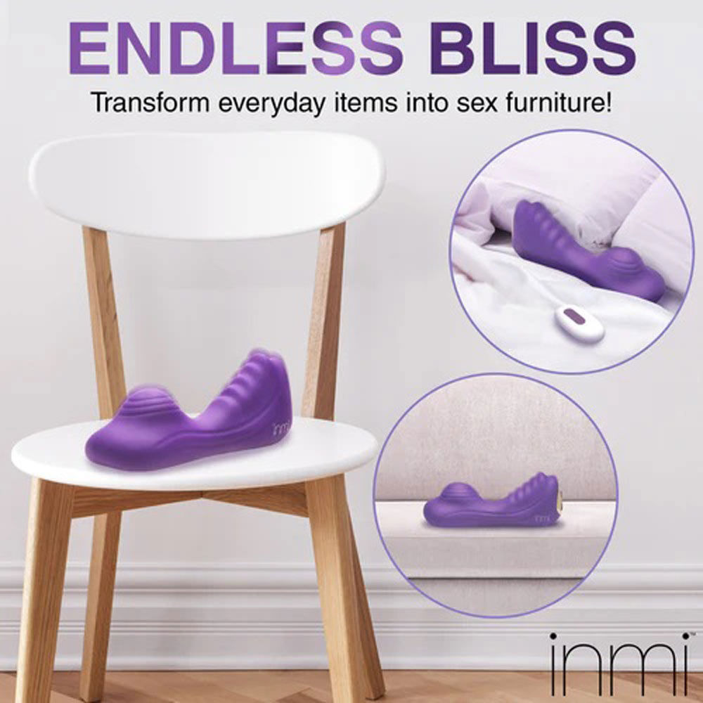 Purple Silicone Vibrating Grinder with Remote Control for Adults Vibrating Pads