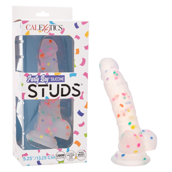 Party Boy Silicone Studs 5.25 Inch Smooth Adult Toy Dildos & Dongs