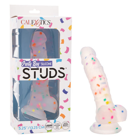 Party Boy Silicone Studs 5.25 Inch Smooth Adult Toy Dildos & Dongs