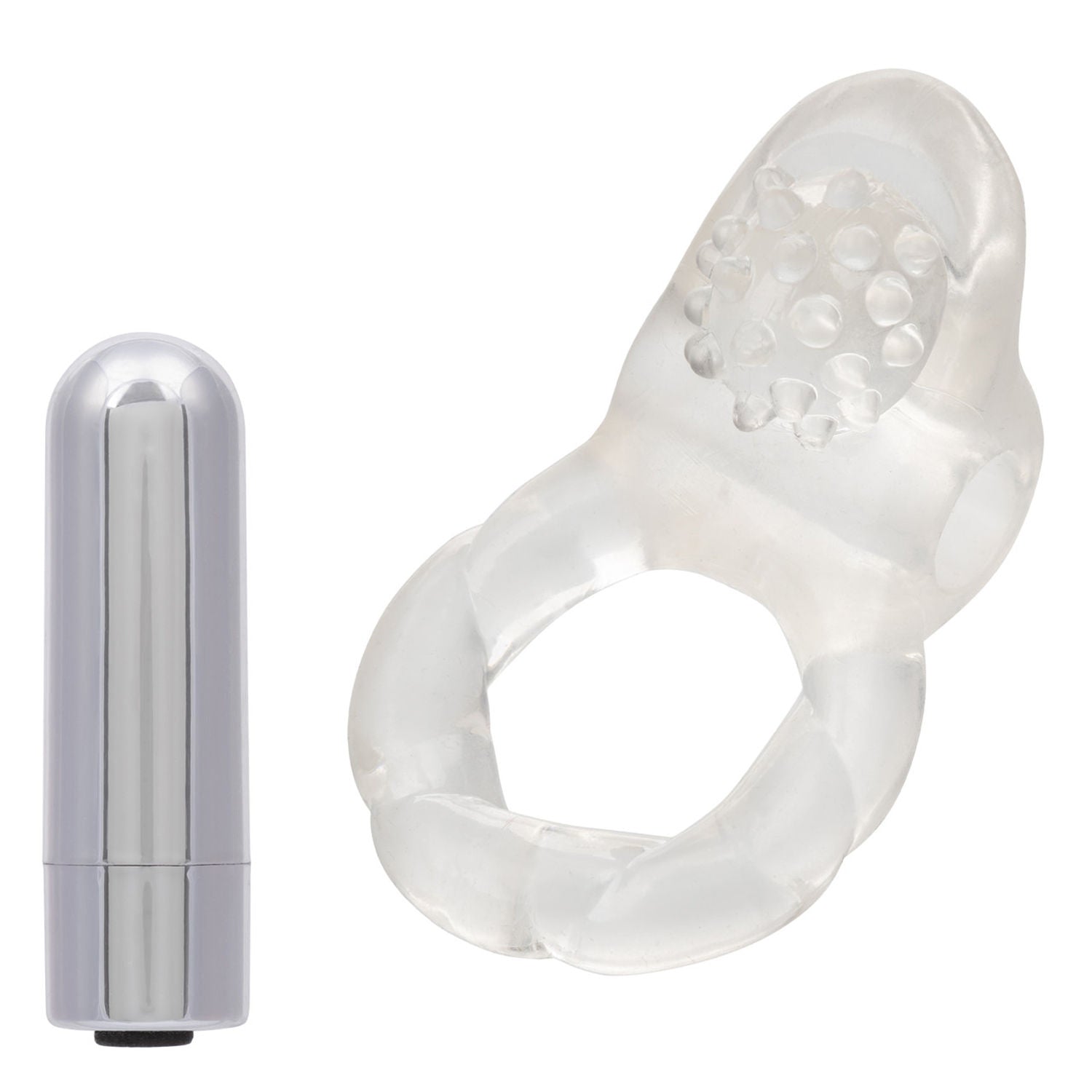 Nubby Lover's Delight Rechargeable Adult Intimacy Toy for Couples Cock Rings Vibrating